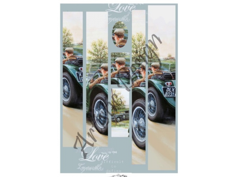 Ριζόχαρτο Αυτοκίνητο Για Decoupage(Λαμπάδας) 30*42εκ