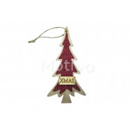 Ξύλινο Δέντρο Xmas 15εκ