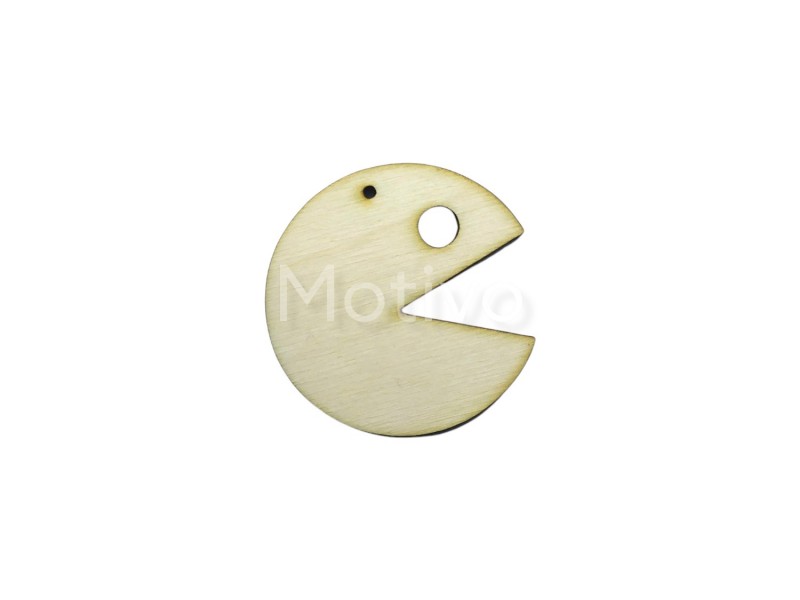 Pac-Man Ξύλινο 5εκ Σετ/2