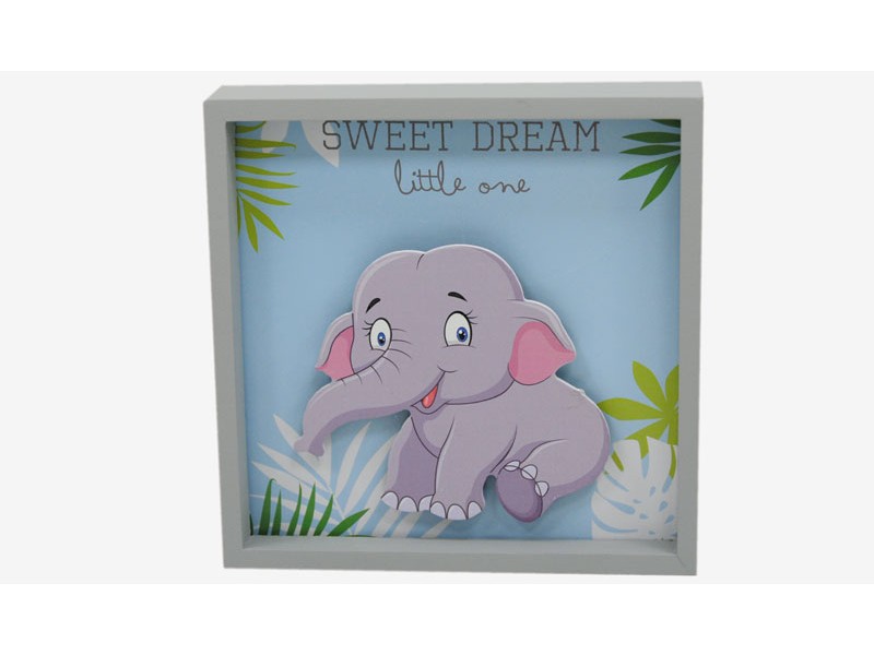 Καδράκι Ελεφαντάκι  Με Led 30εκ