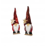 Ξύλινο διακοσμητικό Άη Βασίλης 46cm