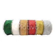 Κορδέλα Glitter Με Σύρμα 5εκ