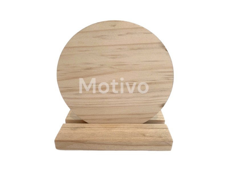 Ξύλινο Στρογγυλό Με Βάση 10εκ