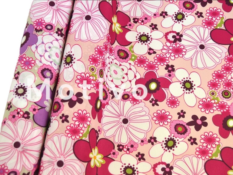 Ύφασμα Microfibra Floral 25εκ