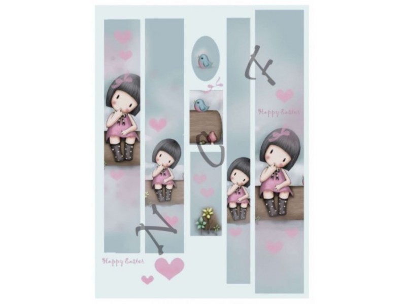 Ριζόχαρτο Santoro Για Decoupage(Λαμπάδας) 30*42εκ