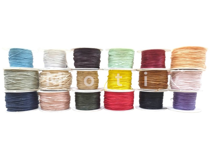 Κορδόνι Κέρινο 1mm  (100Μέτρα)