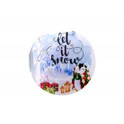 Στολίδι Let It Snow Με Πιγκουίνο 10εκ