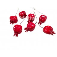 Ρόδι Κόκκινο Με Σύρμα 3εκ