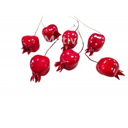 Ρόδι Κόκκινο Με Σύρμα 3εκ