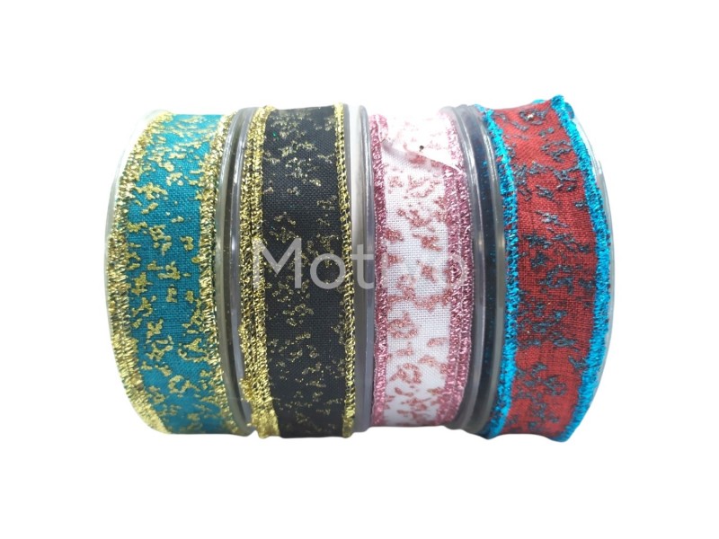 Κορδέλα Glitter Με Σύρμα 2.3εκ