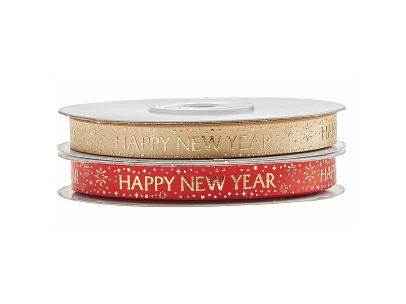 Κορδέλα Σατέν New Year 1εκ