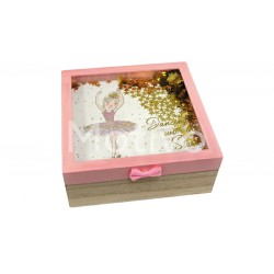 Κουτί Με Καπάκι Μπαλαρίνα 19.5x19.5εκ