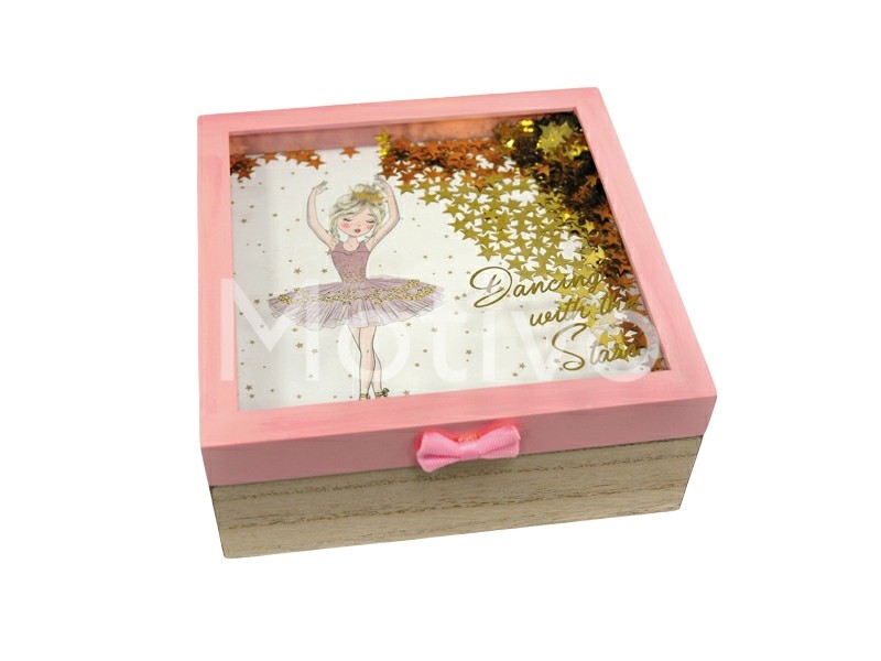 Κουτί Με Καπάκι Μπαλαρίνα 19.5x19.5εκ