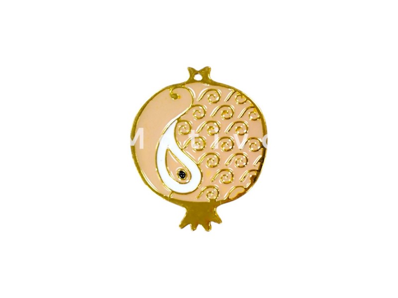 Γούρι Ρόδι Μεταλλικό Σομών 7.5εκ