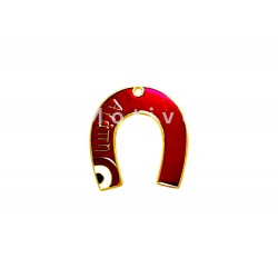 Πέταλο Μεταλλικό Με Σμάλτο Και Ευχή Αγάπη 6εκ