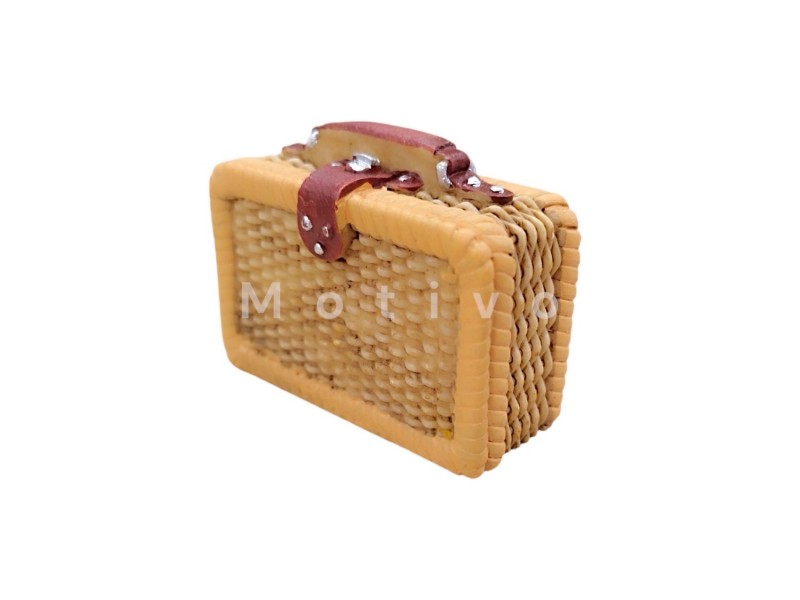 Βαλίτσα Πολυεστερική Μπέζ 3.5x5.5εκ