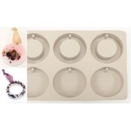 Καλούπι Σιλικόνης Στρογγυλό Με Τρύπα 25x17εκ