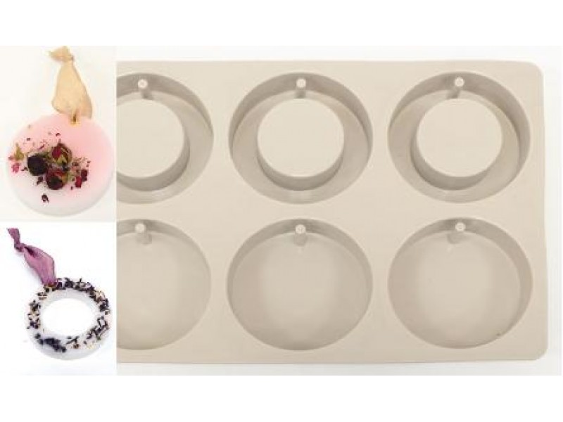 Καλούπι Σιλικόνης Στρογγυλό Με Τρύπα 25x17εκ