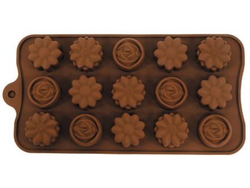 Καλούπι Σιλικόνης Λουλούδια 21x10.5εκ