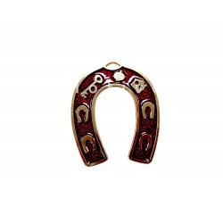 Πέταλο Μεταλλικό Με Σμάλτο Και Σύμβολα Τύχης 6εκ