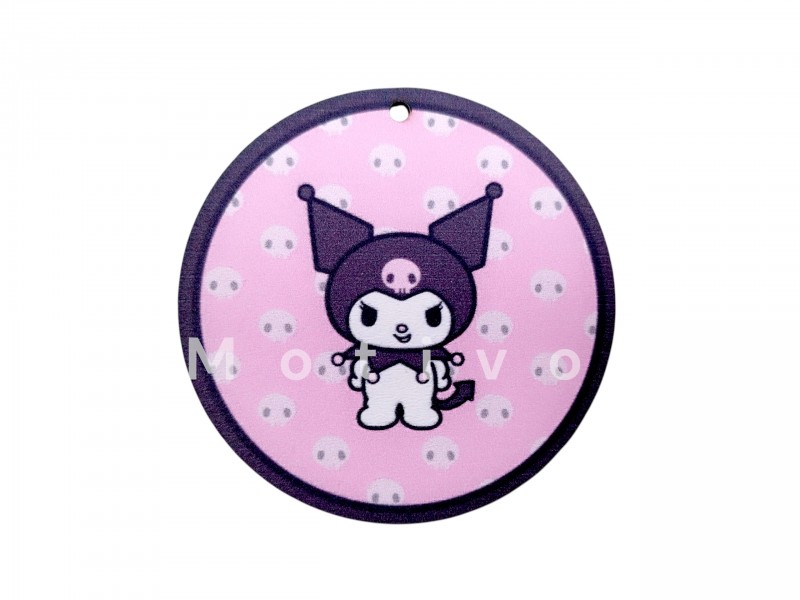 Kuromi Στρογγυλό Ξύλινο 7εκ