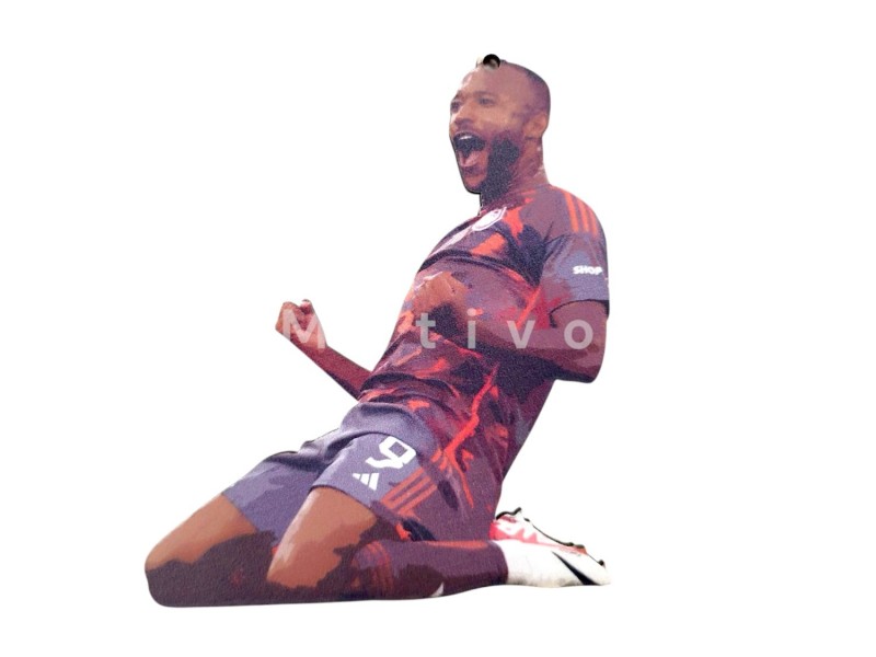 Ελκάμπι Ποδοσφαιριστής Ξύλινο Στοιχείο 10εκ