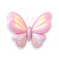 Ρόζ  Πεταλούδα Με Τρύπα 5εκ