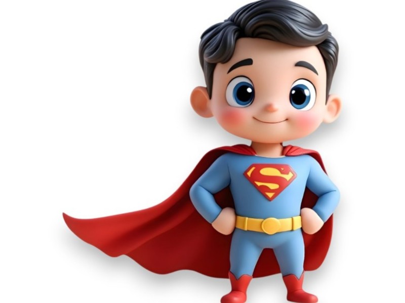 Superman Μωρό Ξύλινο Με Τρύπα 8εκ