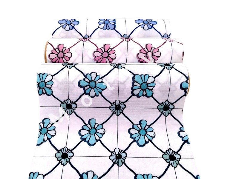 Ύφασμα Μικροφίμπρα Flower Tiles 25εκ