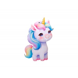 Μονόκερος Ξύλινος Ουράνιο Τόξο Χαίτη