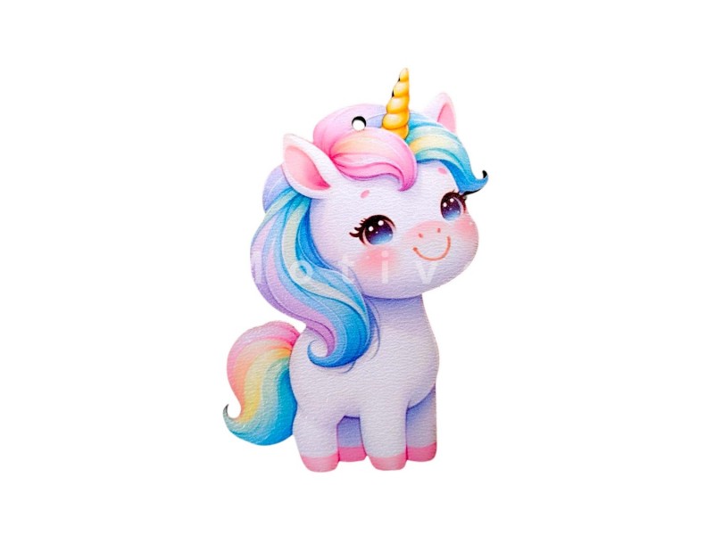 Μονόκερος Ξύλινος Ουράνιο Τόξο Χαίτη