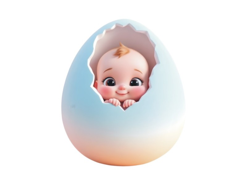 Αγοράκι Σε Αυγό 8εκ Με Τρύπα