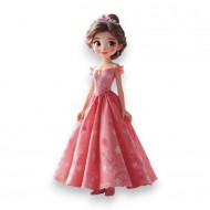 Πριγκίπισσα Ξύλινη Με Τρύπα 8εκ