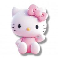 Hello Kitty Ξύλινη Με Τρύπα 8εκ