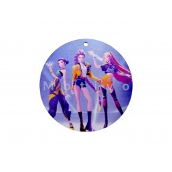 K Pop Στρογγυλό Ξύλινο 7εκ