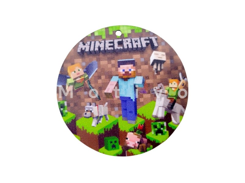 Minecraft Στρογγυλό Ξύλινο 7εκ