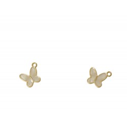 Μεταλλική Πεταλούδα Με Σμάλτο 1.7x1.5εκ