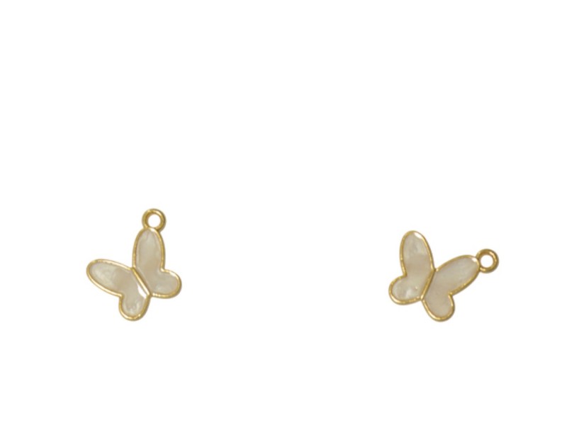 Μεταλλική Πεταλούδα Με Σμάλτο 1.7x1.5εκ