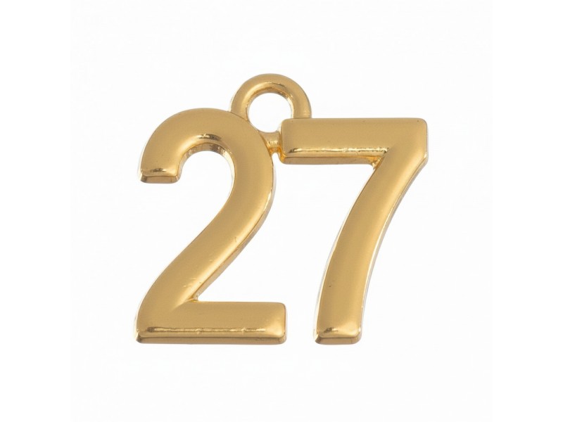 Γούρι 2027 Μεταλλικό 2εκ