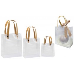 Tσάντα Hμιδιάφανη PVC 22x25x9εκ
